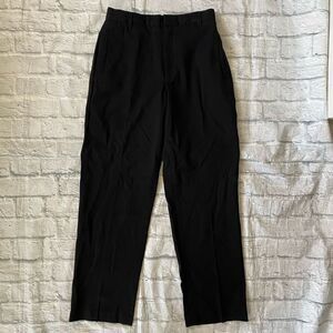 Dress pants men/youth big kid black flat front dress pants 28x31